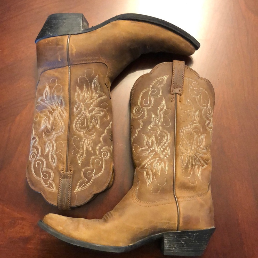 Ariat Heritage Distressed Western Boots Womens Size 6.5